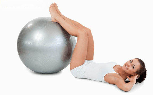 exercícios com bola de ginástica para varizes